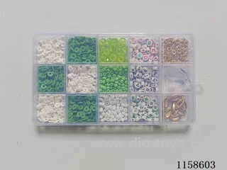 DIY Jewelry Set(4cm beads + polymer pendant + colored beads + separated beads + Russian letter beads + thread (15 grids))
