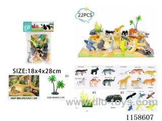 22PCS Wildlife Scene Map Set