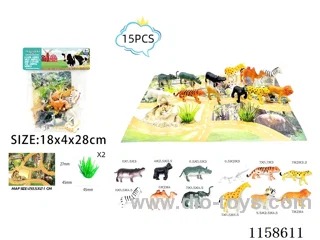 15PCS Wildlife Scene Map Set