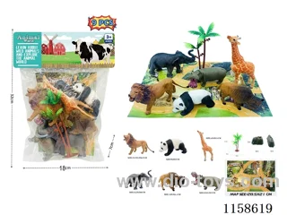 9PCS Wildlife Scene Map Set