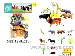 14PCS Wildlife Scene Map Set