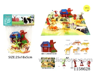 13PCS Wildlife Scene Map Set