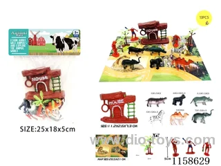 13PCS Wildlife Scene Map Set