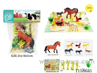 14PCS Farm Animal Scene Map Set