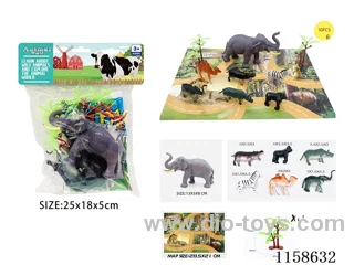 10PCS Wildlife Scene Map Set