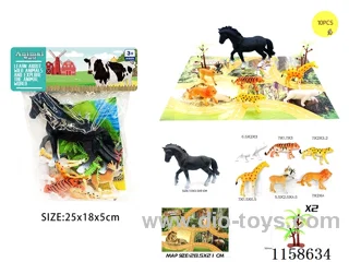 10PCS Wildlife Scene Map Set