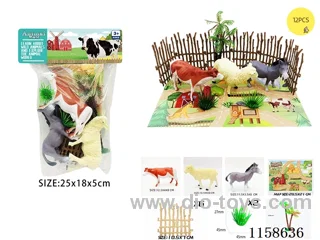 12PCS Farm Animal Scene Map Set