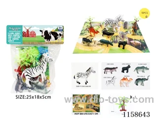 10PCS Wildlife Scene Map Set