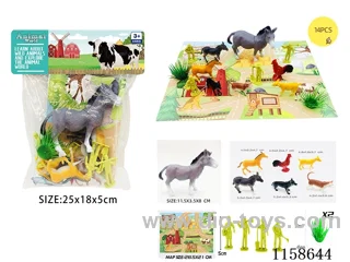 14PCS Farm Animal Scene Map Set
