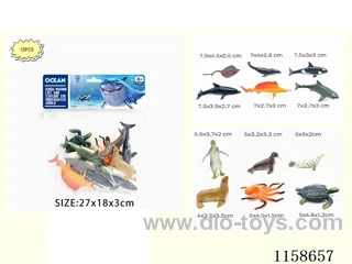 12 Marine Animals Mixed Set