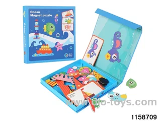 Magnetic jigsaw puzzle
