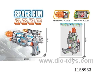 B/O gun W L/M（Barrel telescoping function, bullet rotation function）