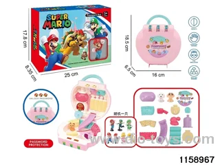 Play house toys suitcase