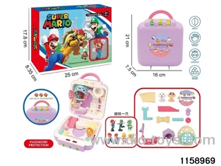 Play house toys suitcase
