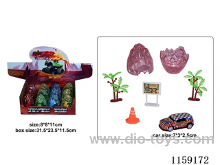 Alloy Doodle Buggy Scene Toys(PowerBack) 12PCS