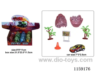 Alloy Car Scene Toys(boomerang) 12PCS
