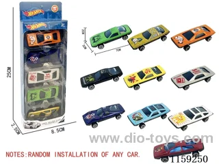 sliding alloy car（5PCS）