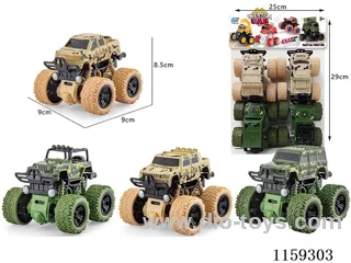 Inertia spring stunt off-road military vehicle 4 pcs.