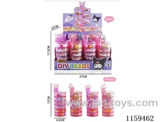 6-layer spinning cup (white colour beads) four mixed 16PCS