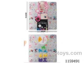 Block puzzle DIY large hole beading (three-colour paper card mix)
