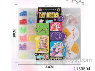 29pcs Square Crackle Bead in Bead Box