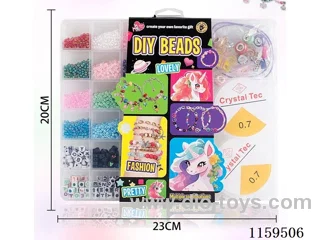 29pcs Square Bead Box with Millet Beads