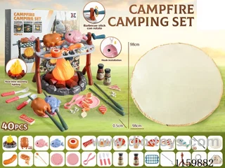 40PCS Outdoor Lights & Sounds Camping Set - Fire Pile 3AA(not included battery)