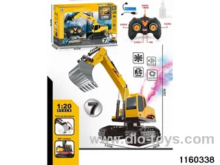 1:20 2.4G 7ch RC Excavator W L/M/spray included battery
