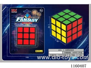 5.3CM Black Sticker Cube