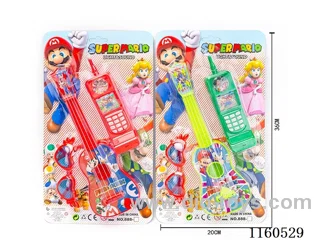 Mario Guitar + Mobile Phone + Glasses