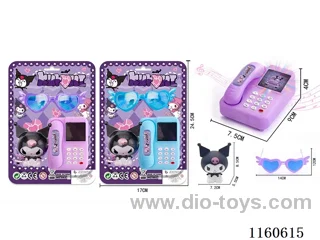 Kurumi small phone + doll + glasses