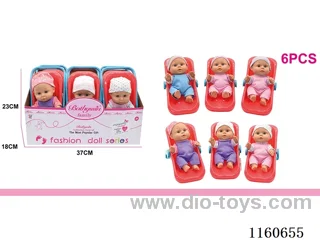 7.5 inch Doll Carrying Case 6PCS