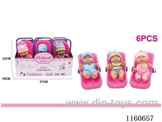 7.5 inch Doll Carrying Case 6PCS