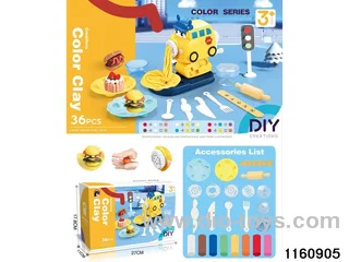 Colourful clay noodle machine