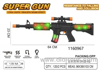 B/O gun with light/music