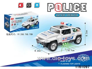 Electric flash police car