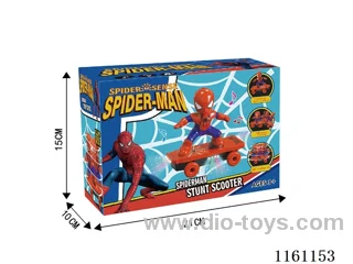 Electric Stunt with Music Lights Spider-Man Scooter