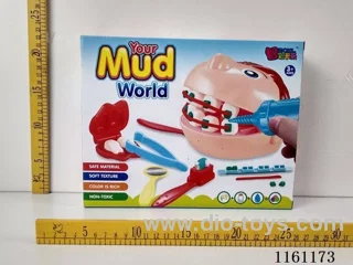 Dentist coloured clay