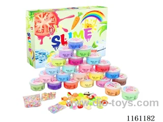 24 colours fruit cotton clay toys butter clay coloured clay