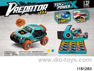 1:32 Alloy Pull Back Car W L/M