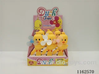 Hand Pressed Little Yellow Duck Fan