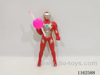 Hand pressed colourful Iron Man fan