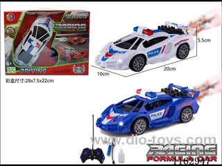 1:20 4ch rc spray police car package, 2 colors 27MHZ