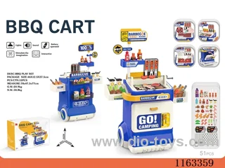 Spray BBQ cart (with sound, light, spray 3*AA not included)