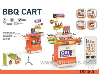Spray BBQ cart (with sound, light, spray 3*AA not included)