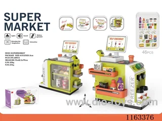 Mini supermarket station set (with light, sound, 2*AA not included, 2*AAA not included)