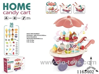 Mini candy truck (with lights, music, spin 3*AA not included)