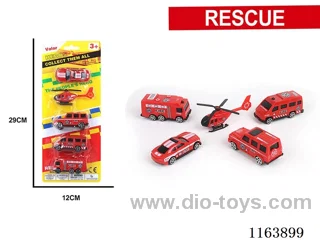 5PCS sliding fire engines