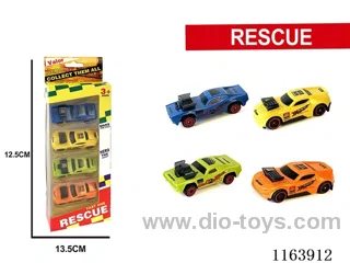 4PCS coasting race cars