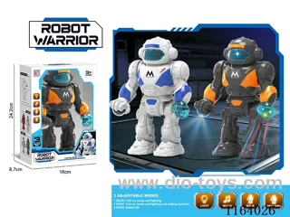 B/O robot/with lights and music (two-color mixed)not included battery